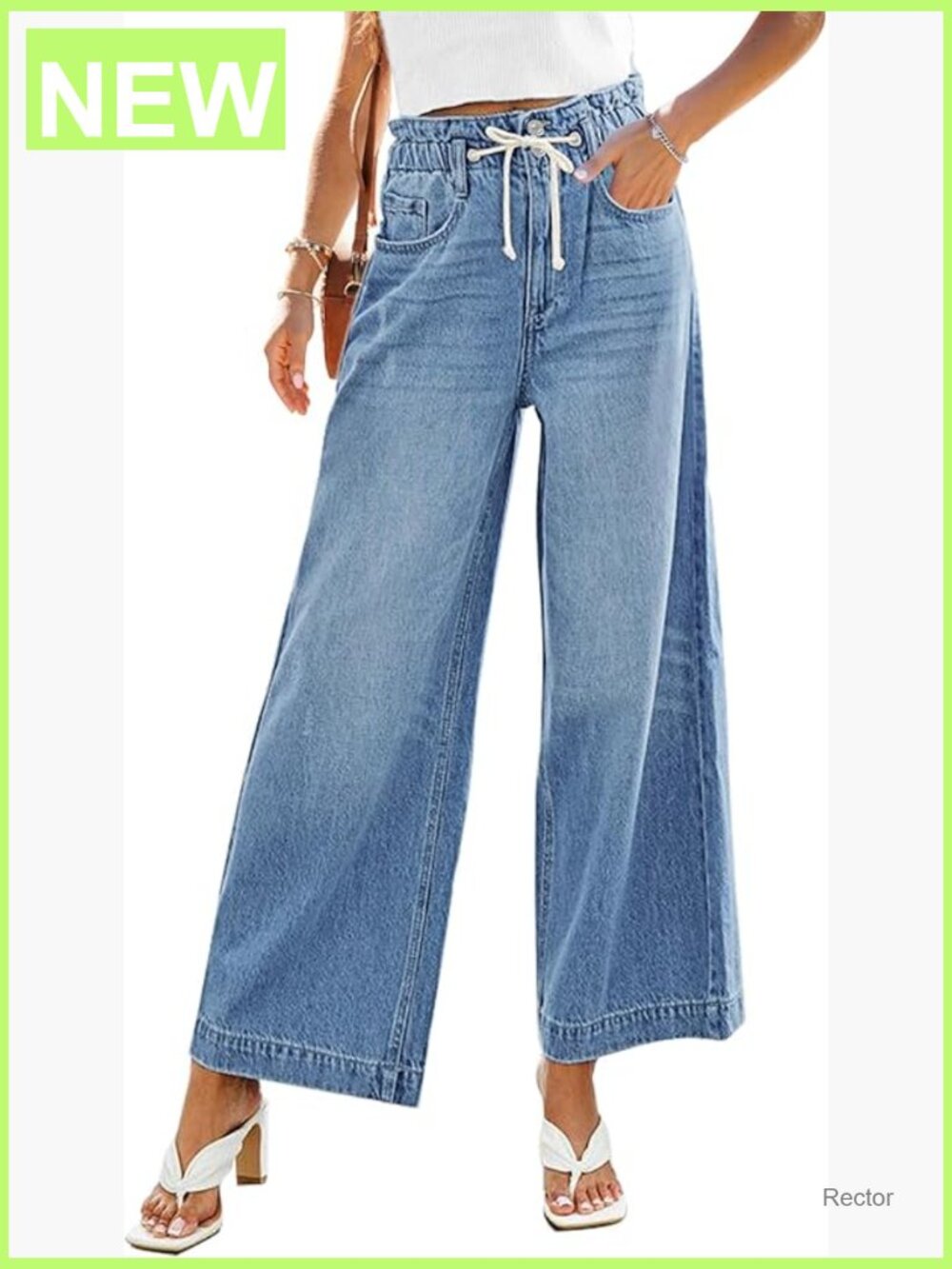 Wide Leg High Waist Jeans Stretch Denim Baggy Y2K Pants
